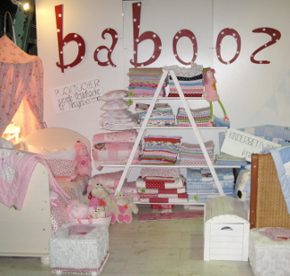 Der Messestand von babooz® auf dem DaWanda Designmarkt in München