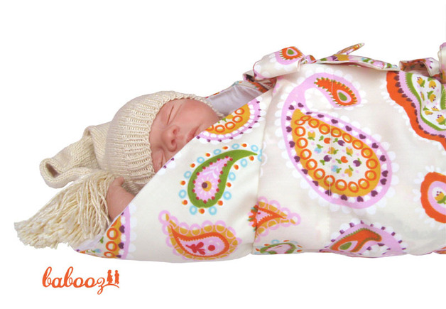 babooz® Pucktuch Paisley weiß